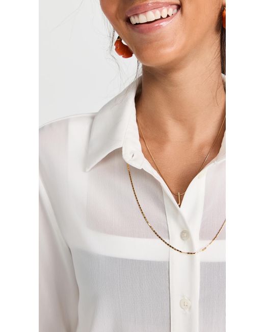 Staud White Miriam Top