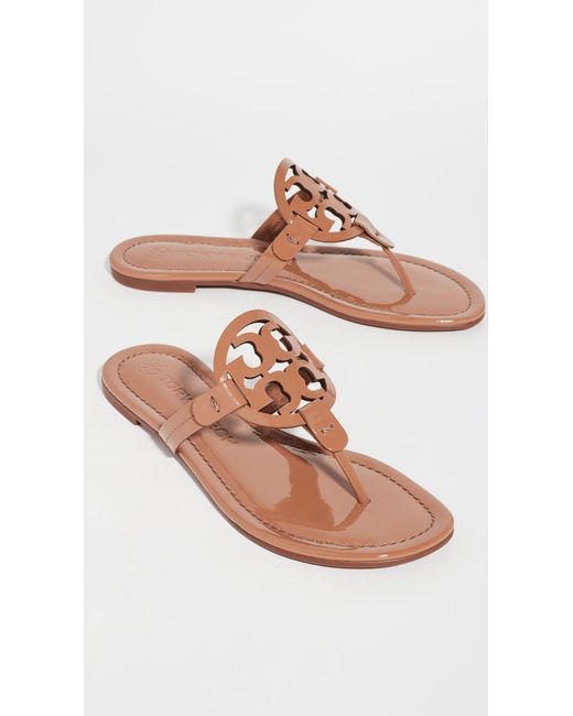 tory burch brown flip flops