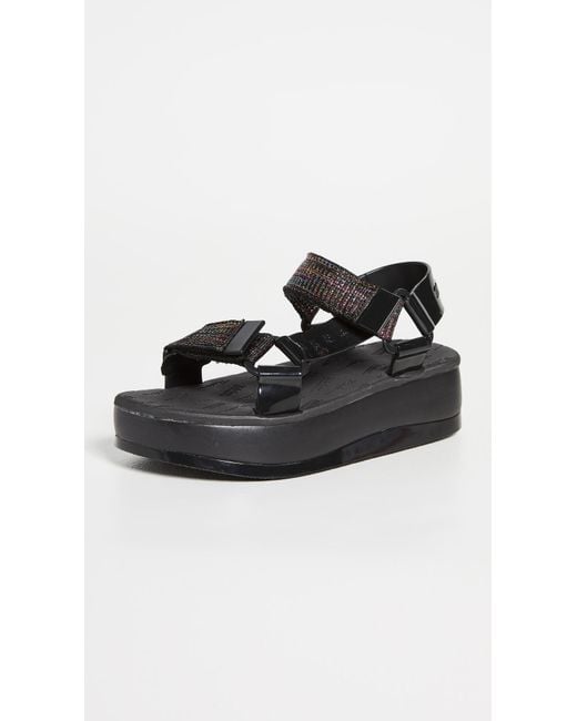 Melissa Black Papete Platform Sandals