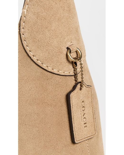 COACH Natural Suede Brooklyn Shoulder Bag 28