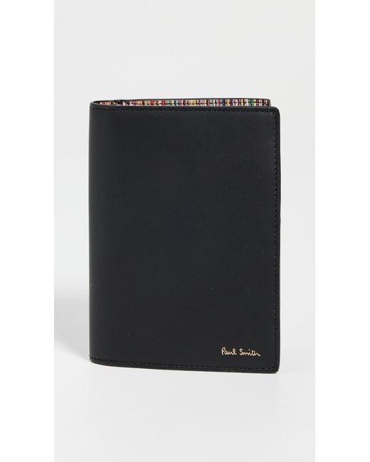 Paul Smith Black Wallet Passport Holder for men