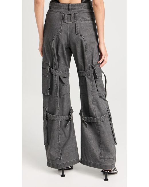 Acne Black Casual Relaxed Fit Trousers