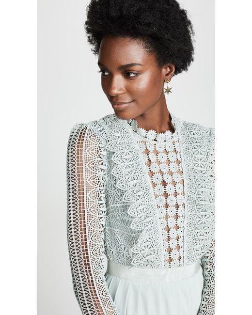 Self portrait spiral lace clearance dress