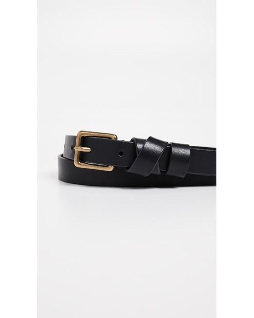 madewell leather crisscross skinny belt