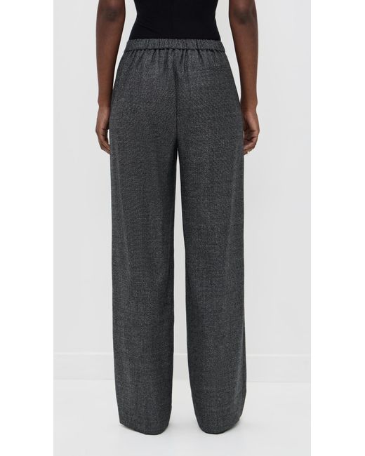 Theory Black Wide Pull On Pants