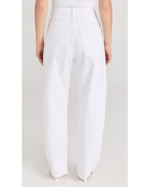 Agolde White Luna Pieced Jeans