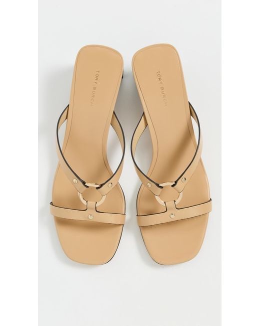 Tory Burch Black Ring Heel Sandals