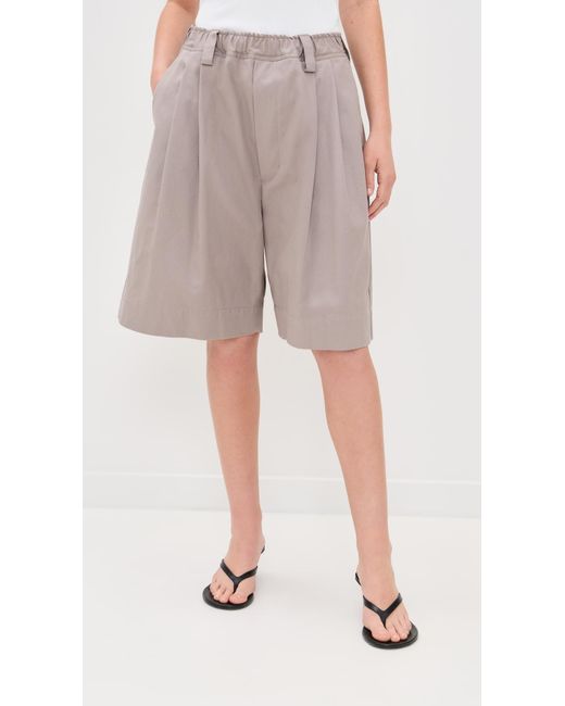 MERYLL ROGGE Natural Drawstring Chino Shorts