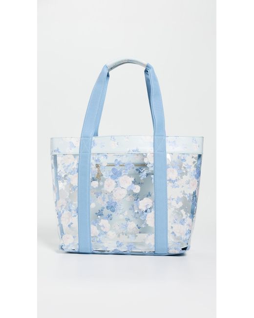LoveShackFancy Blue Marjorie Tote