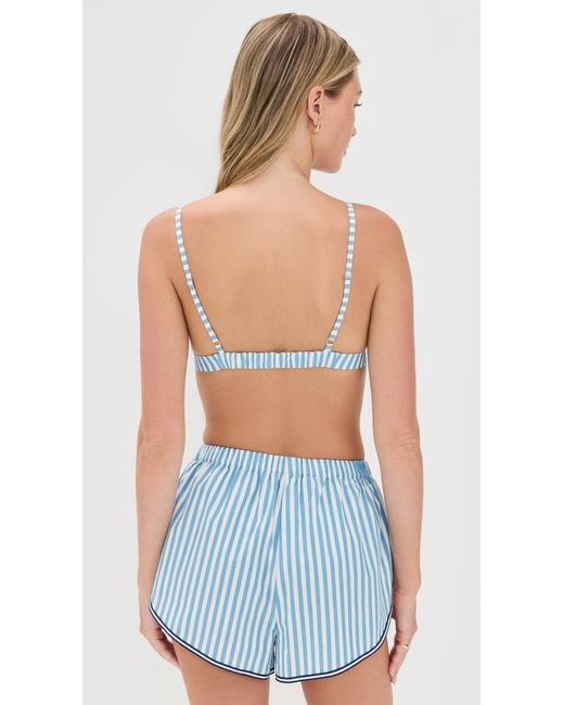 Solid & Striped Blue The Tessa Bralette