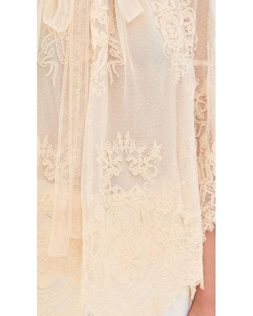Zimmermann Natural Hypnotic Lace Blouse