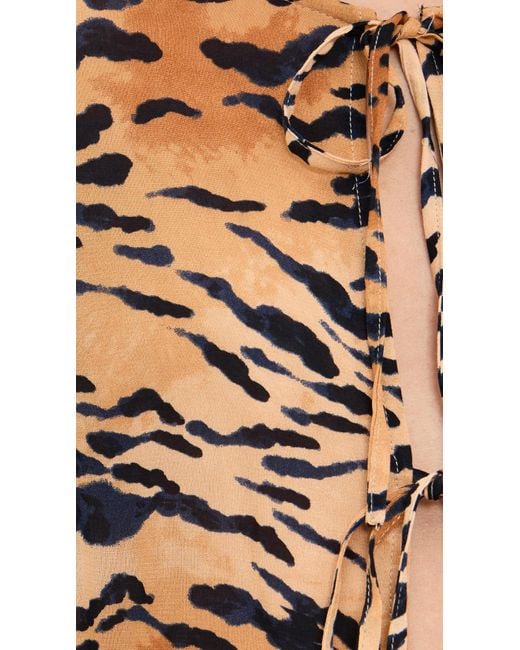 Never Fully Dressed Brown Tiger Cali Top
