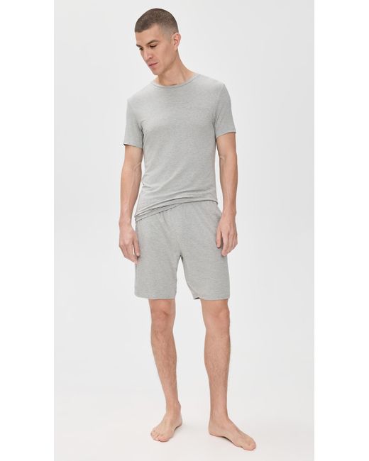 Calvin Klein Multicolor Ultra Soft Modal Sleep Crew Neck T-Shirt for men