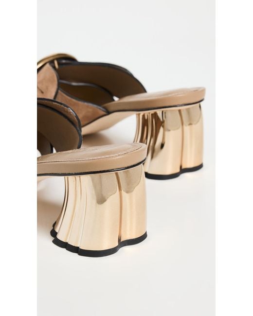 Farm Rio Gray Daisy Heeled Mules