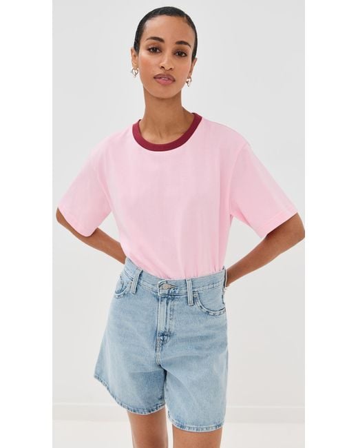 Le Bos Red Rory Ringer Tee
