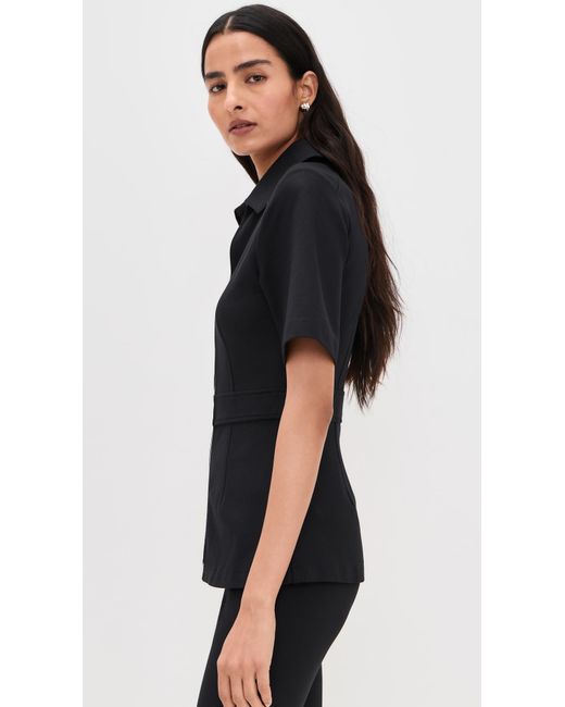 ALIGNE Black Cecile Ponte Top