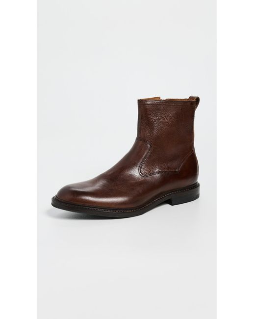 Allen Edmonds Brown Tompkins Leather Western Boots for men