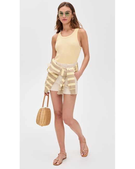 FRAME Multicolor The Trapunto Shorts