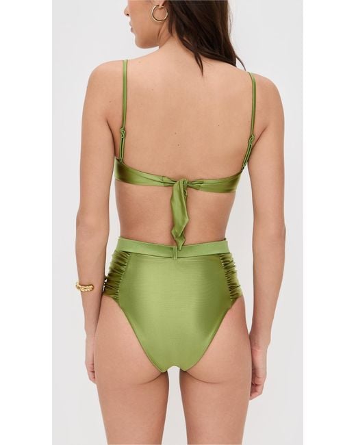Devon Windsor Green Karter Bikini Top