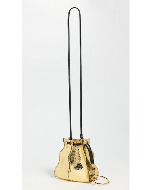 Ulla Johnson Natural Adria Pleated Wave Pochette
