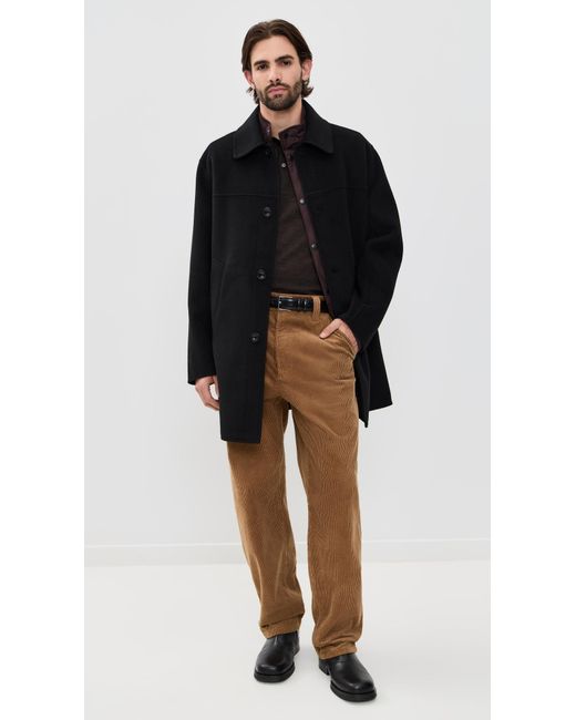 Alex Mill Black Jacob Wool Coat for men