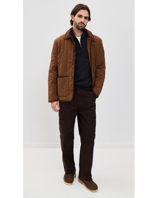 Vince Blue Cashmere Quarter Zip Sweater for men