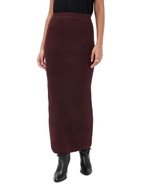 Line & Dot Women's Purple Hart Sweater Skirt