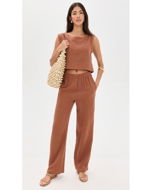 Le Bos Orange Odette Pants