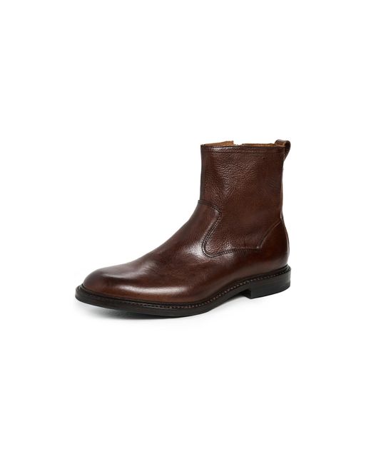 Allen Edmonds Brown Tompkins Leather Western Boots for men