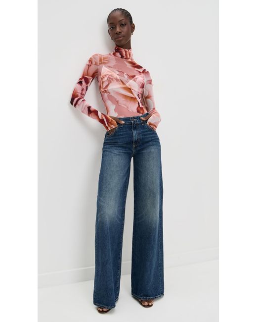 AFRM Red Zadie Top