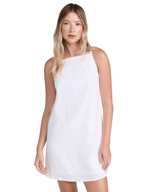 Wayf White Trapeze Dress