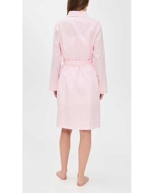 Petite Plume Pink Gingham Robe