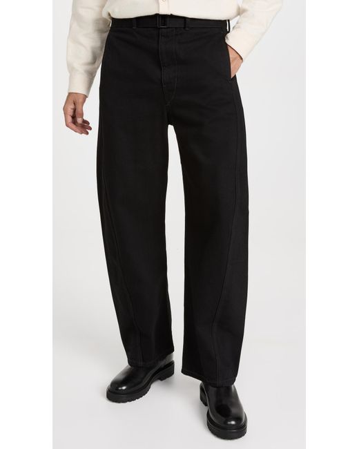 Lemaire Twisted Belted Pants in Black for Men | Lyst