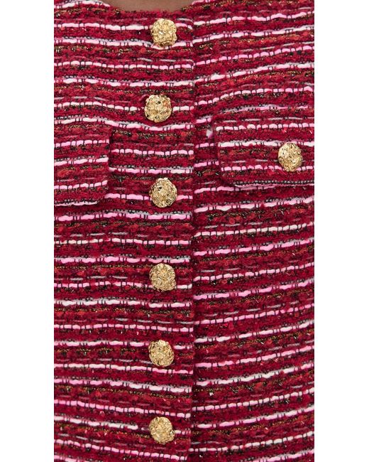 Endless Rose Red Tweed Jacket