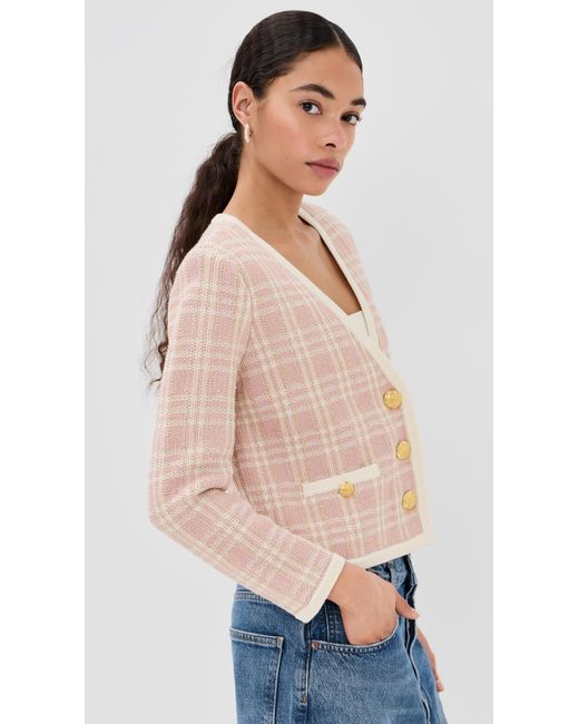 Veronica Beard Blue Claudine Knit Jacket