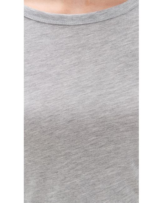 ÉTERNE Gray Baby Tee
