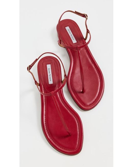 Emme Parsons Red Cecilia Flats