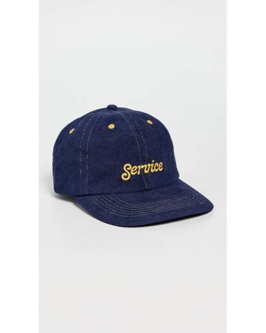 Service Works Blue Service Script Cord Cap for men