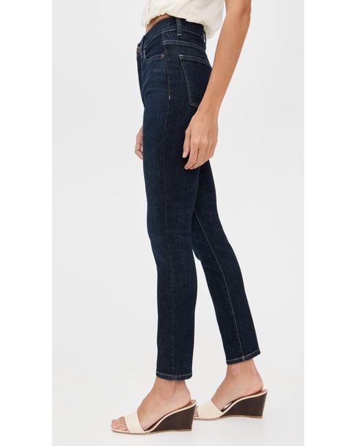 DL1961 Blue Farrow Instasculpt Ankle Skinny Jeans Crescent Harbor (Dl Ultimate)