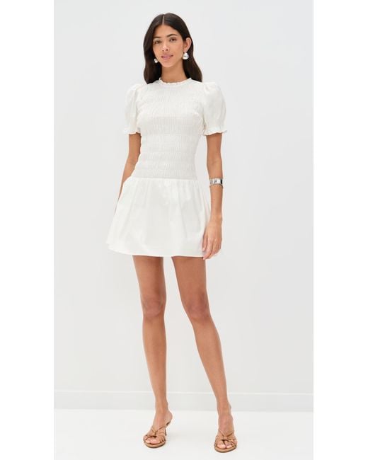 Reformation White Leannah Dress