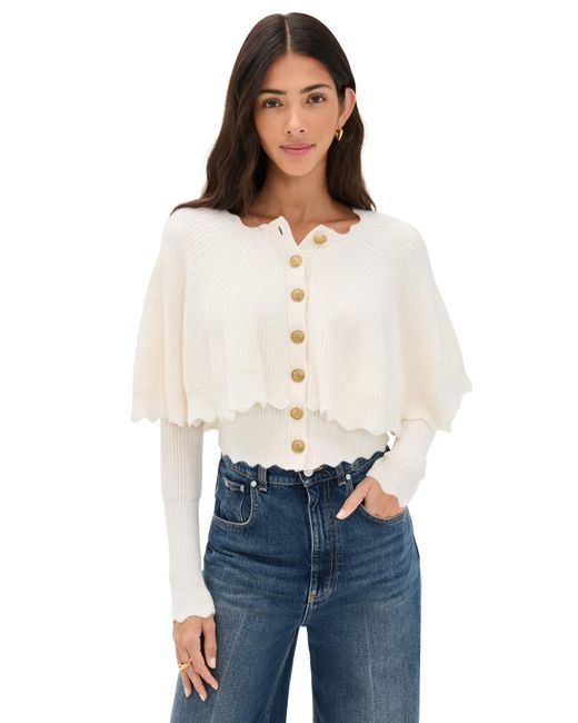 LoveShackFancy Blue Daelyn Cardigan