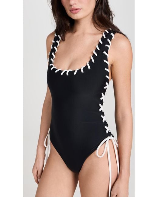 Jonathan Simkhai Black Dayton One Piece