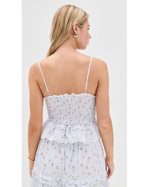 LoveShackFancy White Marzenia Top