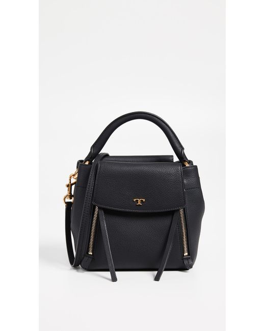 Tory Burch Black Half-moon Cross Body Bag