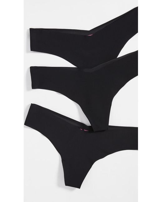 Commando Black Classic Thong 3-Pack