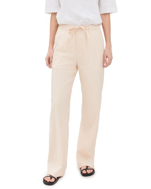 Rag & Bone Natural Logan Linen Beach Pants