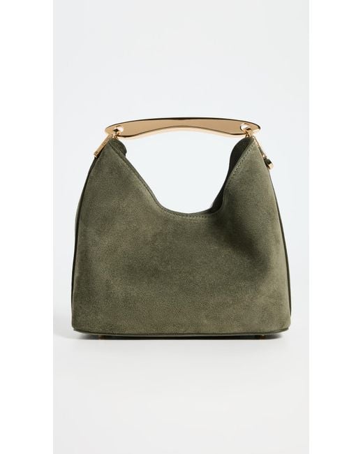 Elleme Green Boomerang Small Suede Bag