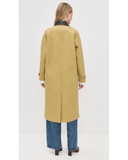 Le Bos Green Karla Long Utility Barn Jacket