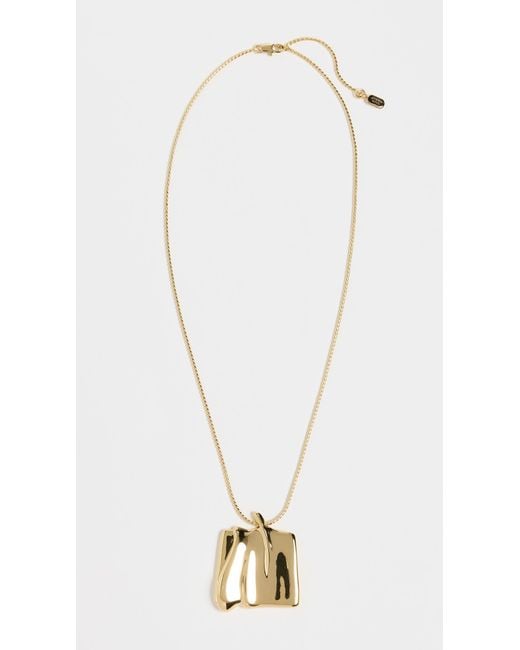 Jenny Bird White Sundra Large Pendant Necklace