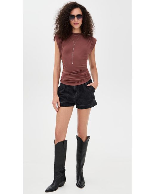Isabel Marant Red Devani Top